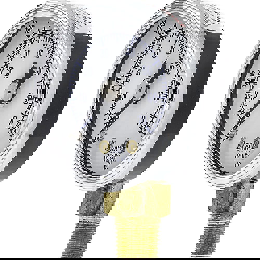 Pressure Gauges; Gauge Type: Utility Gauge ; Scale Type: Dual ; Accuracy (%): 3-2-3% ; Dial Type: Analog ; Thread Type: 1/4